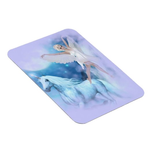 Sky Faerie Asparas en Unicorn Vignette Magneet (Rechterzijde)