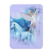 Sky Faerie Asparas en Unicorn Vignette Magneet (Verticaal)