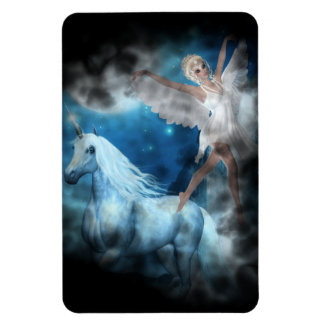 Sky Faerie Asparas en Unicorn Vignette Magneet