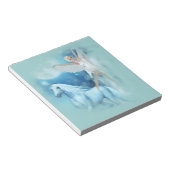 Sky Faerie Asparas en Unicorn Vignette Notitieblok (Schuin)