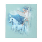 Sky Faerie Asparas en Unicorn Vignette Notitieblok (Voorkant)