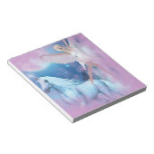 Sky Faerie Asparas en Unicorn Vignette Notitieblok (Schuin)