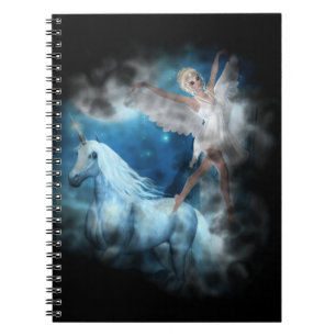 Sky Faerie Asparas en Unicorn Vignette Notitieboek