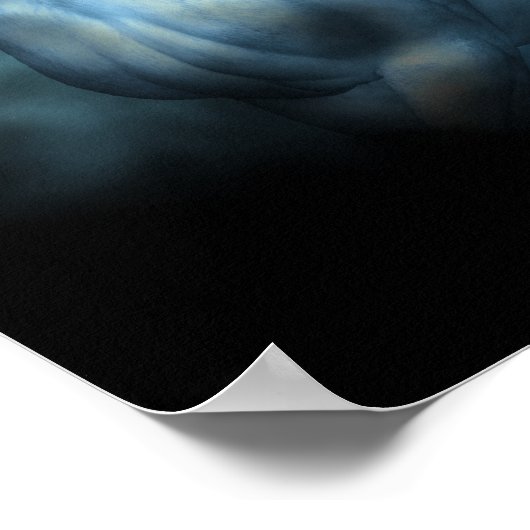 Sky Faerie Asparas en Unicorn Vignette Poster (Hoek)