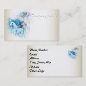 Sky Faerie Asparas en Unicorn Vignette Visitekaartje (Voorkant / Achterkant)