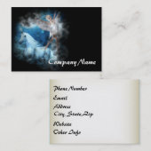 Sky Faerie Asparas en Unicorn Vignette Visitekaartje (Voorkant / Achterkant)