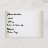 Sky Faerie Asparas en Unicorn Vignette Visitekaartje (Achterkant)