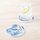 Sky Faerie Asparas en Unicorn Zandsteen Onderzetter (Zijkant)