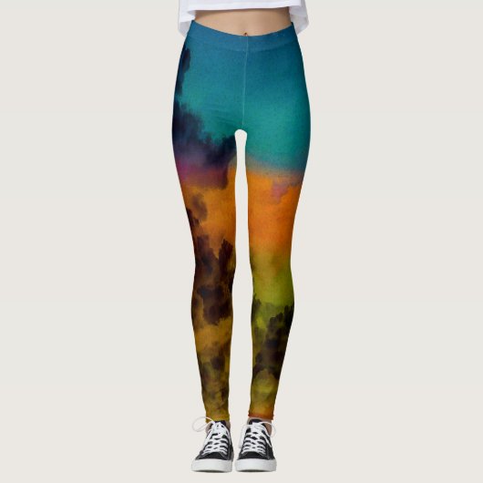 Sky Fantasy-Leggings Leggings (Voorkant)