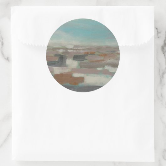 Sky Field II Ronde Sticker (Tas)