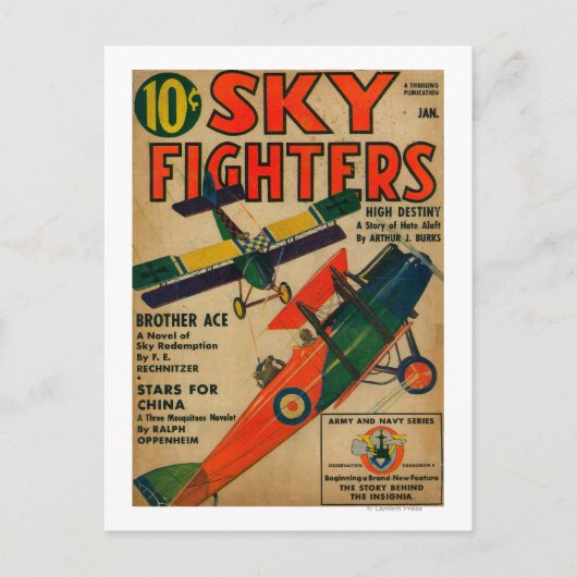 Sky Fighters Magazine Hoesje Briefkaart (Voorkant)