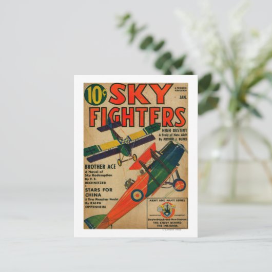 Sky Fighters Magazine Hoesje Briefkaart (Staand voorkant)