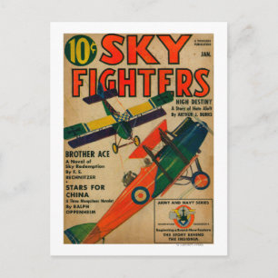 Sky Fighters Magazine Hoesje Briefkaart