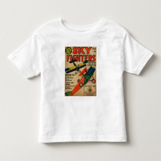 Sky Fighters Magazine Hoesje Kinder Shirts (Voorkant)