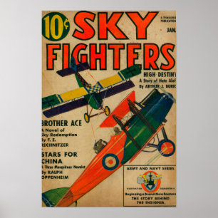 Sky Fighters Magazine Hoesje Poster
