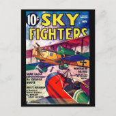 Sky Fighters - nov 1937a_Pulp Art Briefkaart (Voorkant)