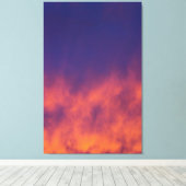 Sky Fire Canvas Afdruk (Insitu (Houten vloer))