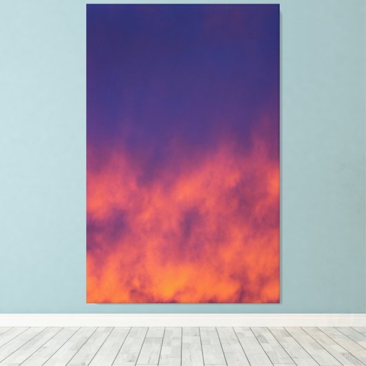 Sky Fire Canvas Afdruk (Insitu (Houten vloer))