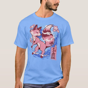 Sky Flower Fox T-shirt