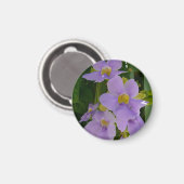 Sky Flower Vine Tropical Paars Floral Magneet (Voorkant / Achterkant)