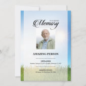 Sky Funeral Kaart Sjabloon (Voorkant)