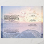 sky Funeral Program sjabloon (Achterkant)