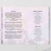 Sky Funeral Program template (Achterkant)