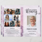 Sky Funeral Program template (Voorkant / Achterkant)