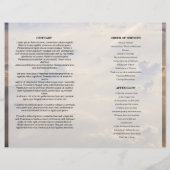 Sky Funeral Program template (Achterkant)