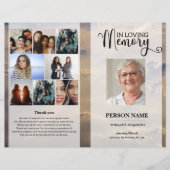 Sky Funeral Program template (Voorkant)
