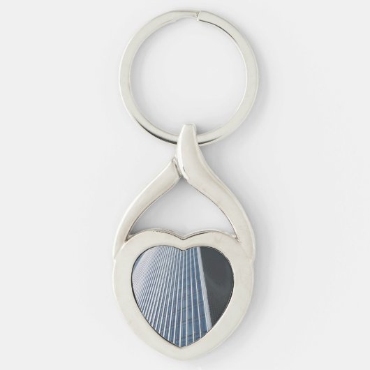 Sky Garden Front Uitzicht Heart Keychain (Voorkant)