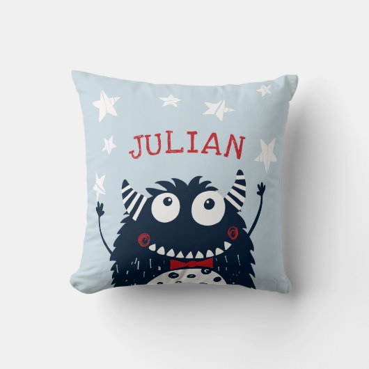 Sky | Gepersonaliseerd monster Kussen (Voorkant)