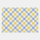 Sky Gingham Inpakpapier Vel (Voorkant)