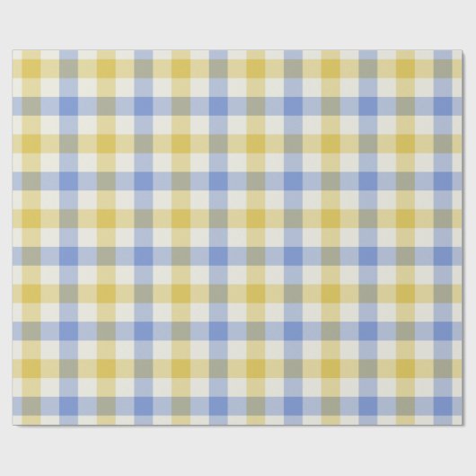 Sky Gingham - Wrapping Paper Cadeaupapier (Vlak)