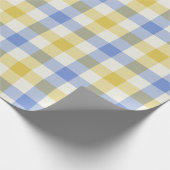 Sky Gingham - Wrapping Paper Cadeaupapier (Hoek)