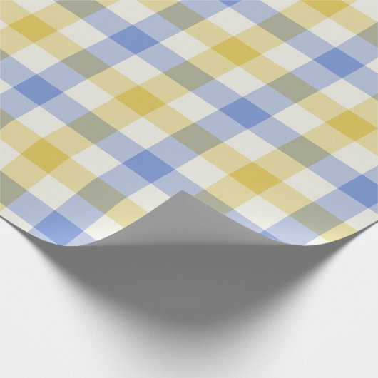 Sky Gingham - Wrapping Paper Cadeaupapier (Hoek)