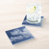 Sky Glazen Onderzetter (Schuin)