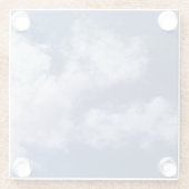 Sky Glazen Onderzetter (Achterkant)