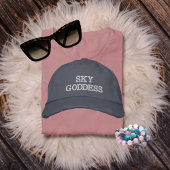 Sky Goddess Typografie, Wanderlust, Eenvoudig Geborduurde Pet