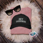 Sky Goddess Typografie, Wanderlust, Eenvoudig Geborduurde Pet<br><div class="desc">Sky Goddess Typografie,  Wanderlust,  Eenvoudig geborduurd honkbal Pet. Ontdek je passie voor avontuur met ons Wanderlust pet. Dit stijlvolle pet heeft een ontwerp dat het hart van elke reisliefhebber aanspreekt. Auteursrechten stijgen in stijl Design.</div>