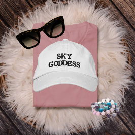 Sky Goddess Typografie, Wanderlust, Eenvoudig Geborduurde Pet