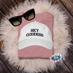 Sky Goddess Typografie, Wanderlust, Eenvoudig Geborduurde Pet
