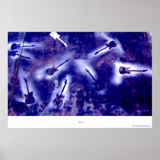 Sky Guitar Poster