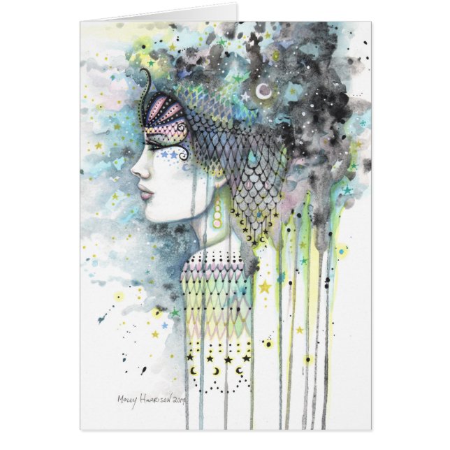 Sky Gypsy Fantasy Bohemian Hedendaagse Vrouw Kunst (Voorkant)