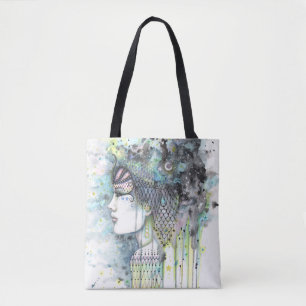 Sky Gypsy Fantasy Boho Style Artwork Tote Bag