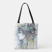 Sky Gypsy Fantasy Boho Style Artwork Tote Bag (Achterkant)