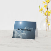 Sky Happy Birthday Wenskaart Kaart (Gele Bloem)