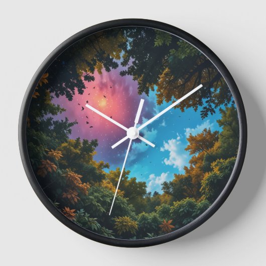 Sky herfst Wall Clock (Voorkant)