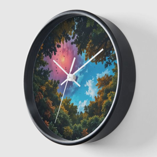 Sky herfst Wall Clock (Hoek)