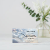 Sky Heron Funeral Director Visitekaartje (Staand voorkant)